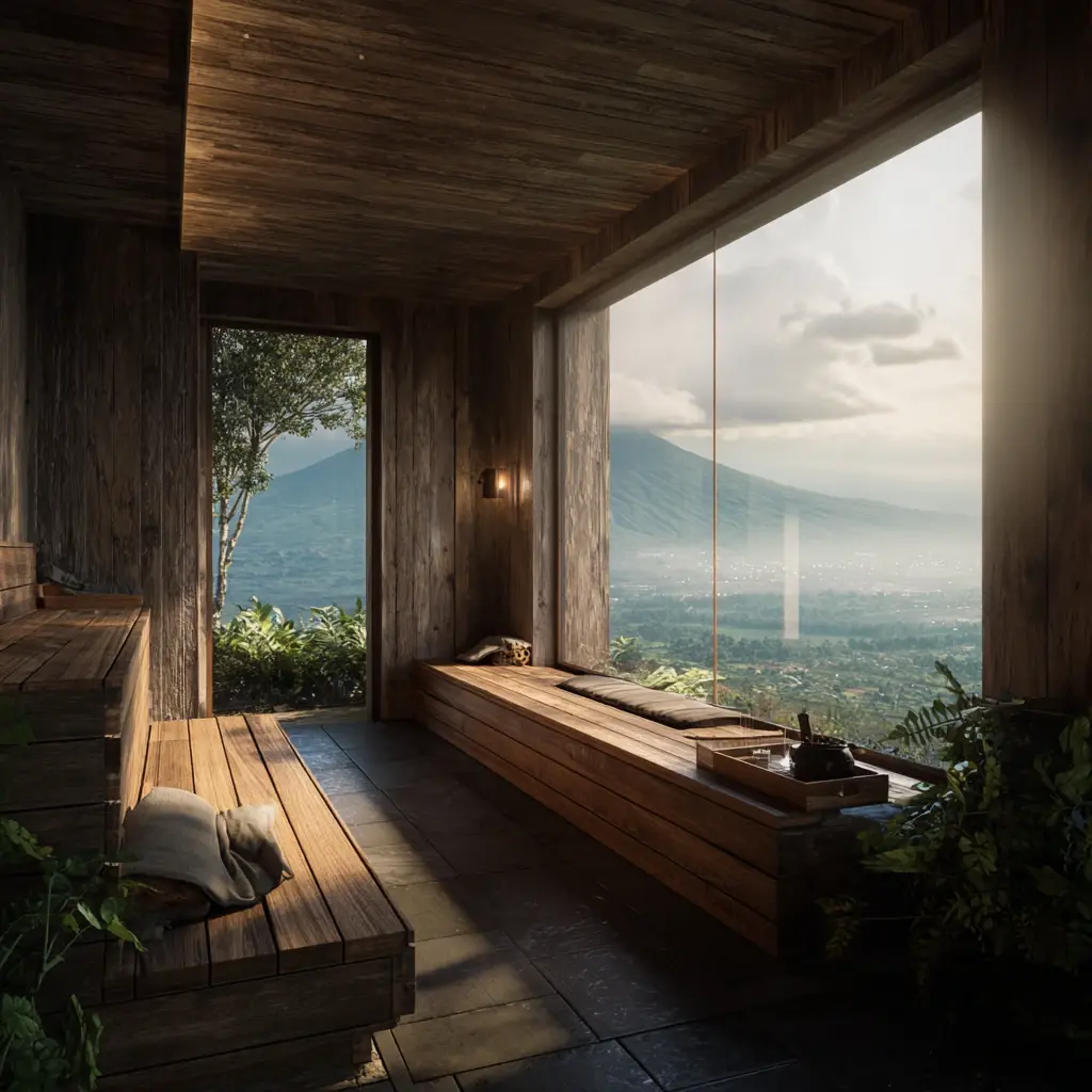 wellness centre with sauna